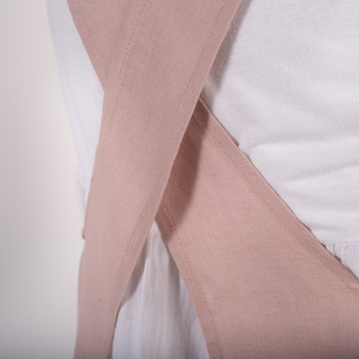 Ronja forklæde (pudderpink)