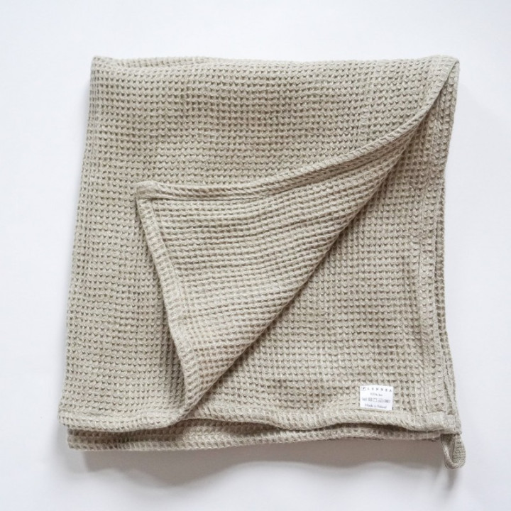 Linned saunamåtte, stor - 65 x 200 cm