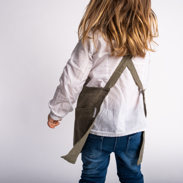 Børnesmækforklæde - 100% hør