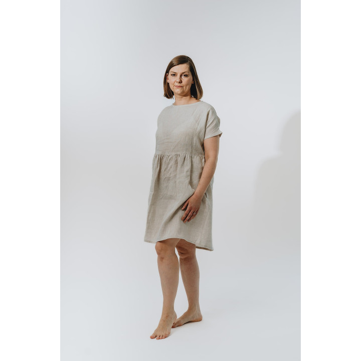 Lisa hørkjole (naturlig)