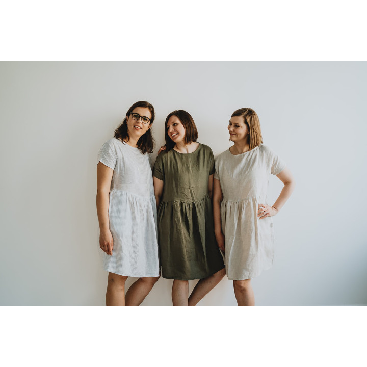 Lisa hørkjole (naturlig)