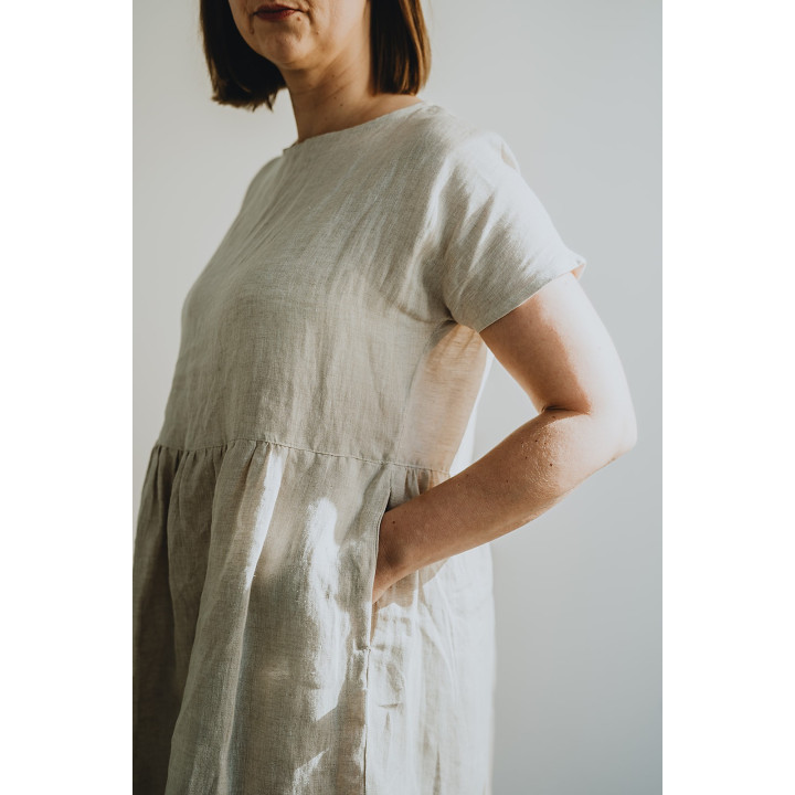 Lisa hørkjole (naturlig)