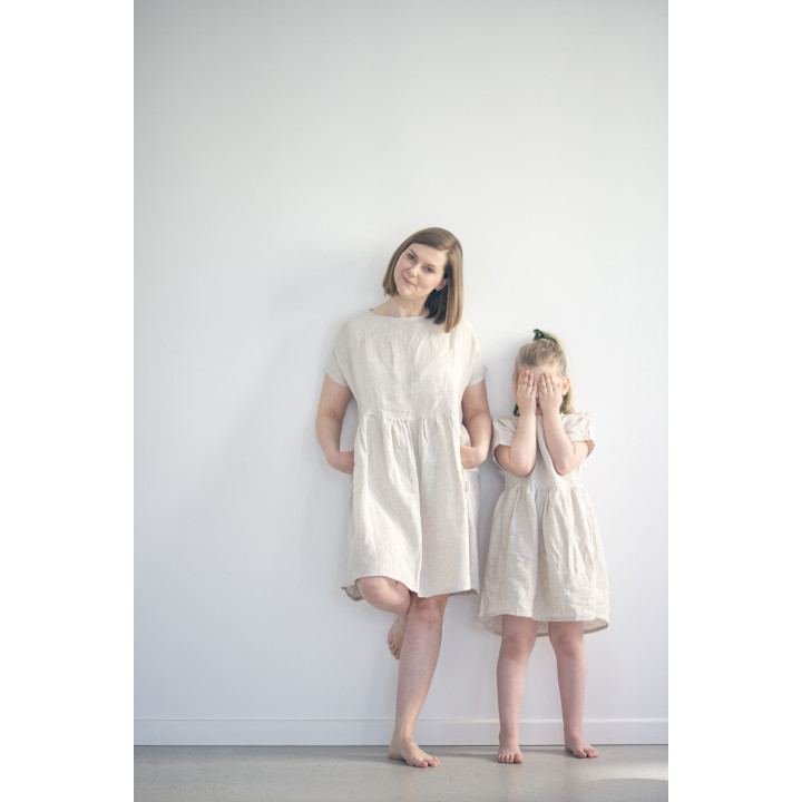 Liten Lisa børnehørekjole (naturlig)