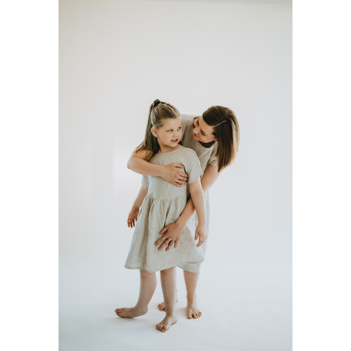 Liten Lisa børnehørekjole (naturlig)