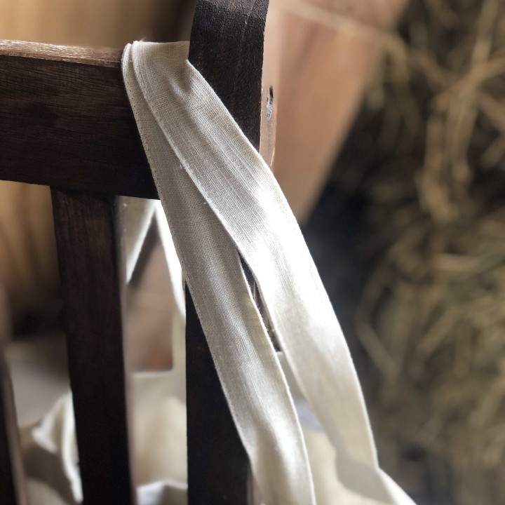 Agda linned taske (naturlig)