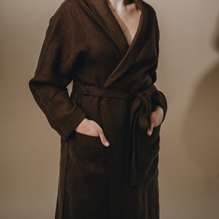 Linned badekåbe|100% linned|Naturlig og blød.