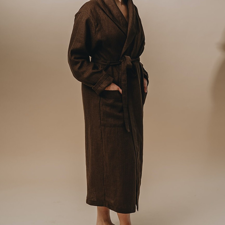 Linned badekåbe|100% linned|Naturlig og blød.