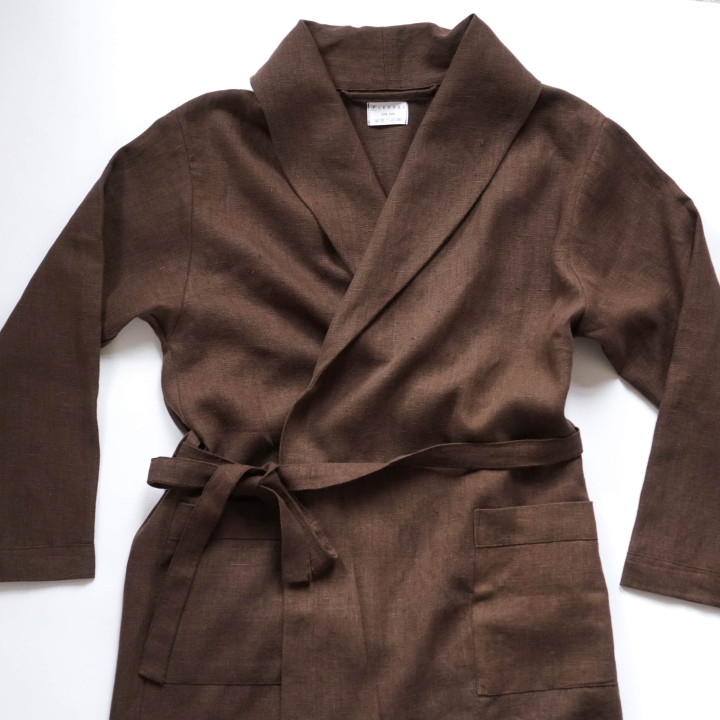 Linned badekåbe|100% linned|Naturlig og blød.