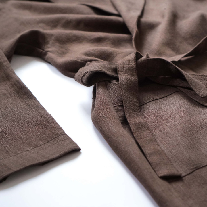 Linned badekåbe|100% linned|Naturlig og blød.