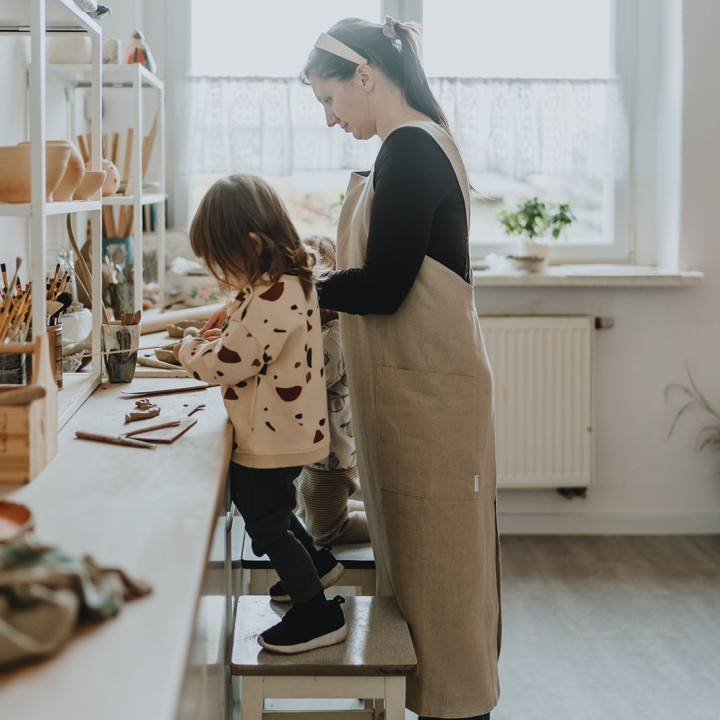 Forklæde med logo - Broderet logo for din virksomhed