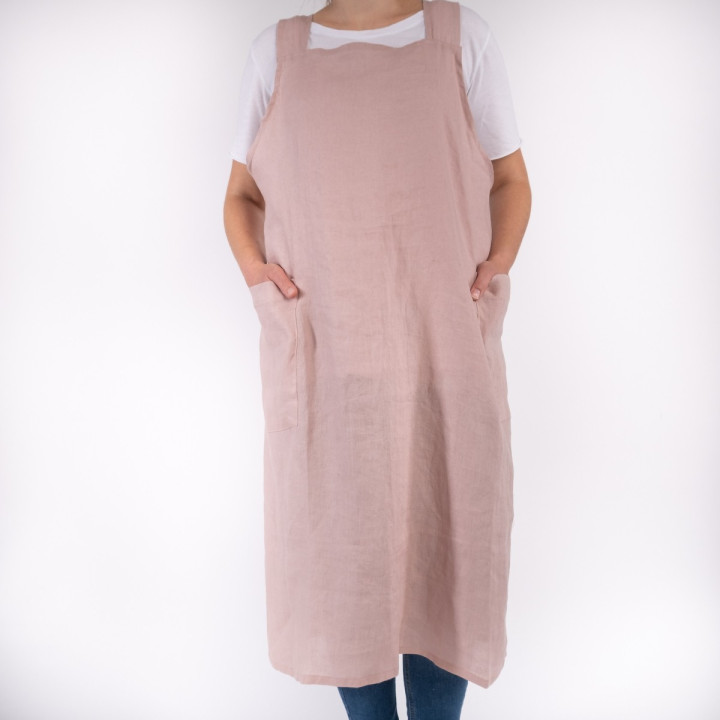 Japansk forklæde Madika (powder pink)