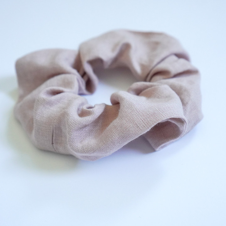 Scrunchie hårbånd i hør