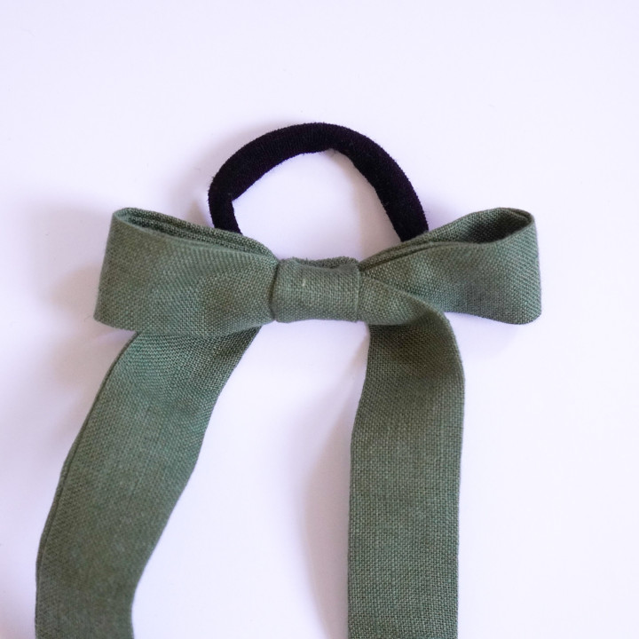 Hårbånd - lang hørsløjfe