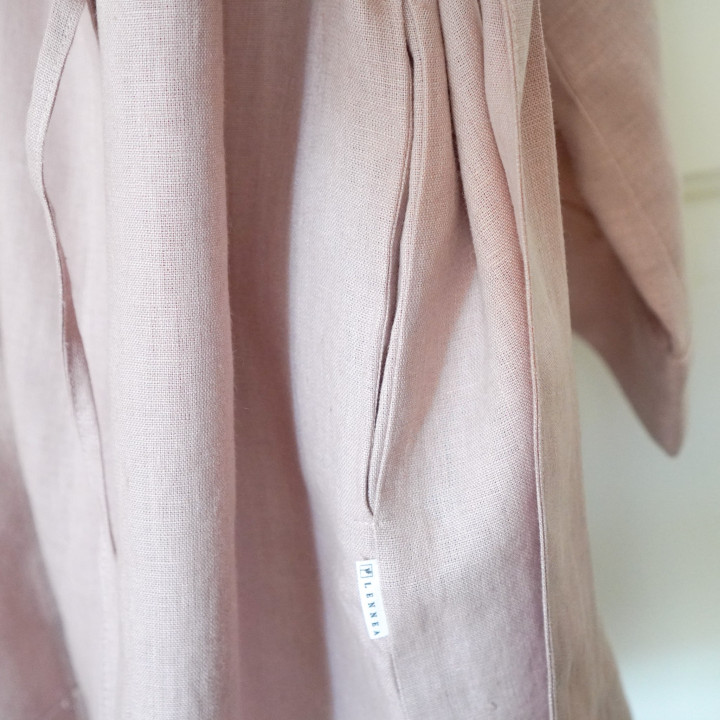 Linned kimono (powder pink) - polsk produkt|Lennea