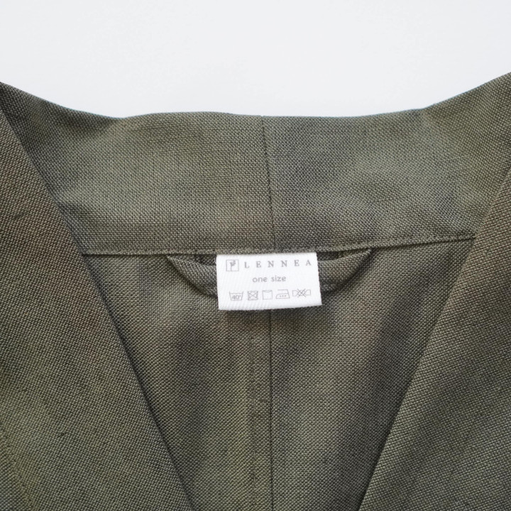 Linned kimono (khaki) - polsk produkt|Lennea