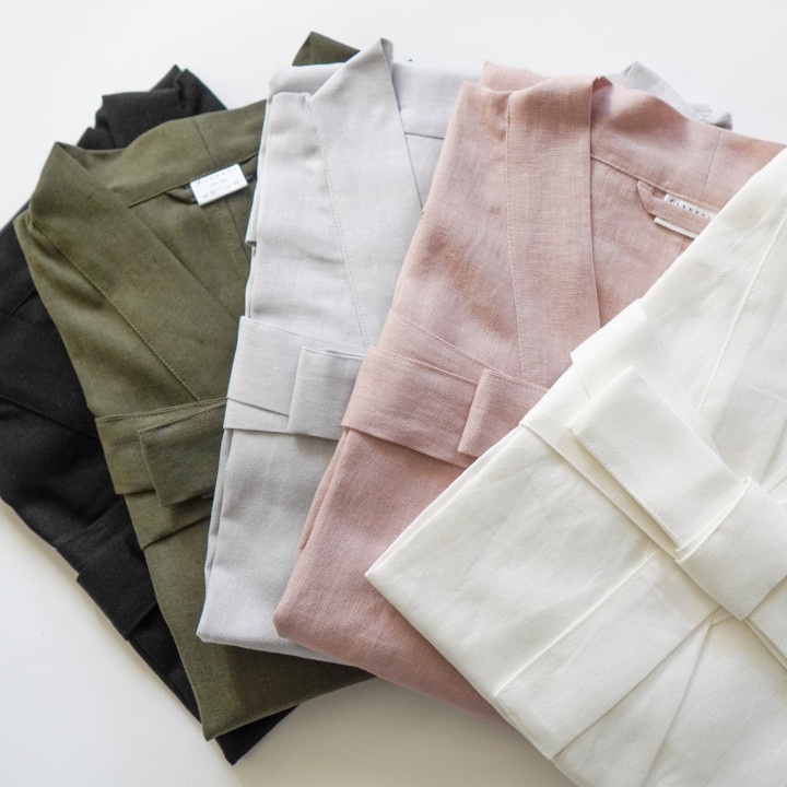 Linned kimono (khaki) - polsk produkt|Lennea
