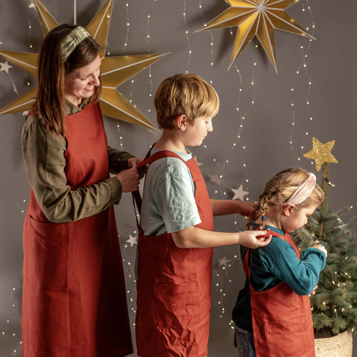 Madika juleforklæde | 100% linned