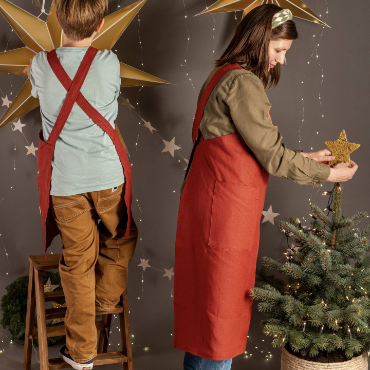 Madika juleforklæde | 100% linned