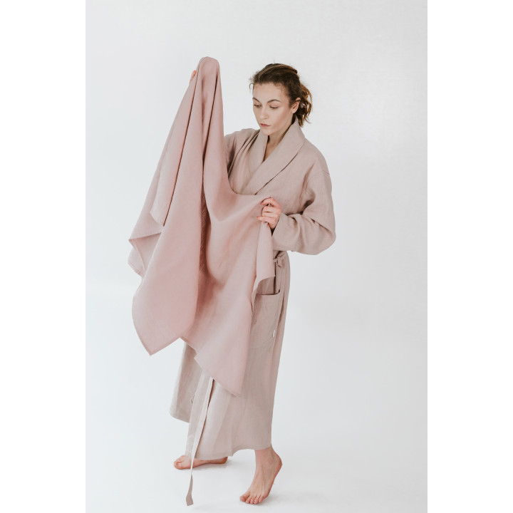 Lniany ręcznik (róż)