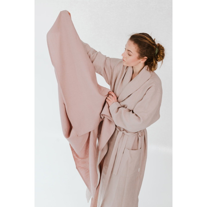 Lniany ręcznik (róż)