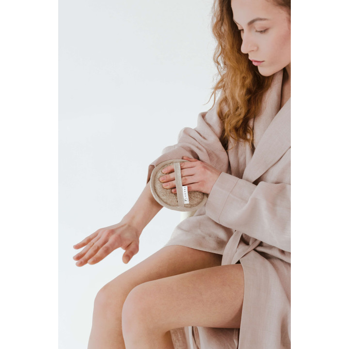 Hørfrotté - til tør og våd massage