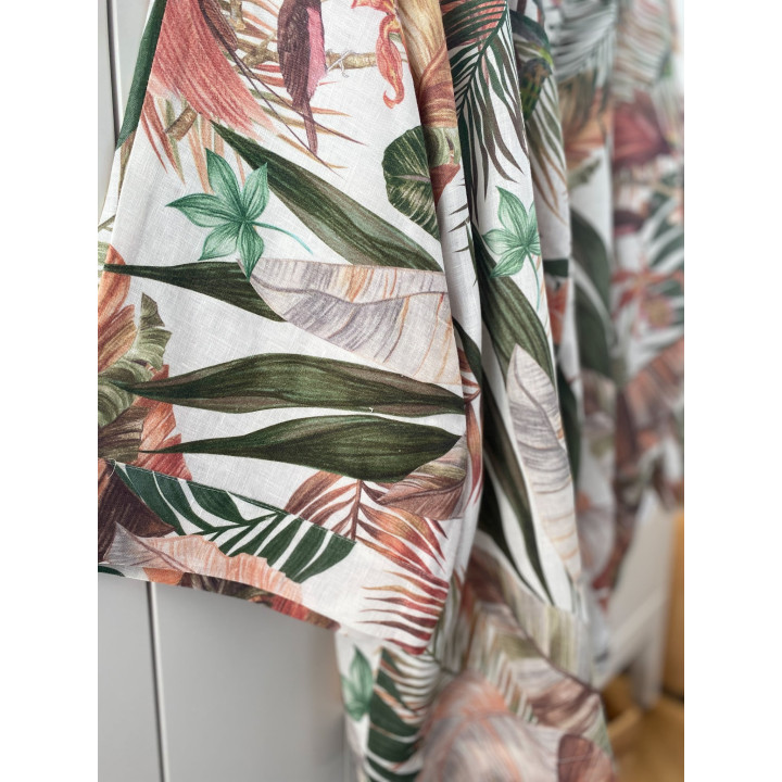 Linned kimono (elfenben) - den perfekte gave til bruden