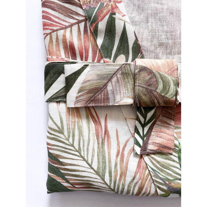 Linned kimono (elfenben) - den perfekte gave til bruden