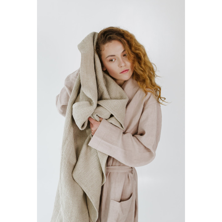 Vaffelhåndklæde af linned - forskellige størrelser