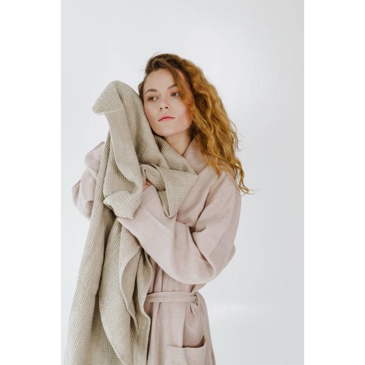 Vaffelhåndklæde af linned - forskellige størrelser