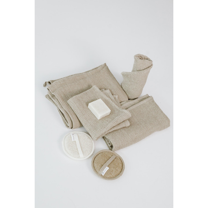 Vaffelhåndklæde af linned - forskellige størrelser