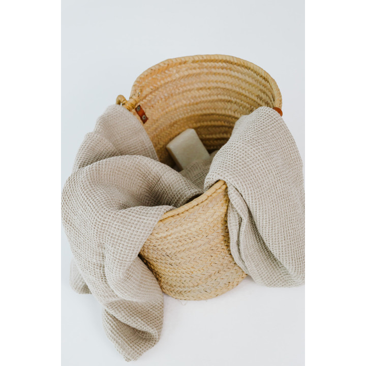 Vaffelhåndklæde af linned - forskellige størrelser