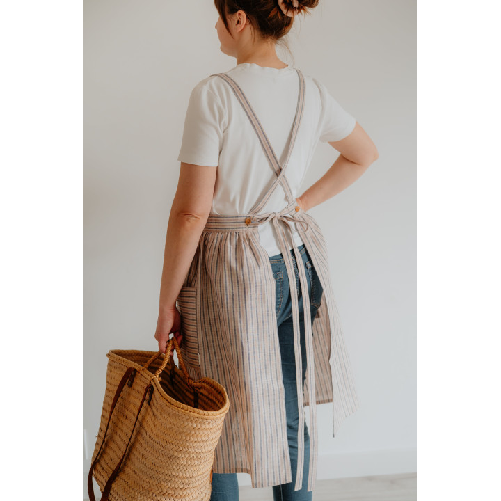 Fartuch francuski paski