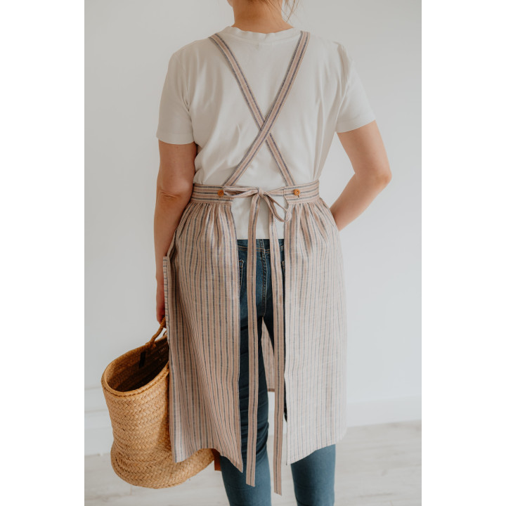 Fartuch francuski paski