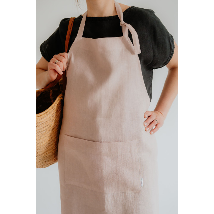 Fartuch klasyczny pudrowy róż