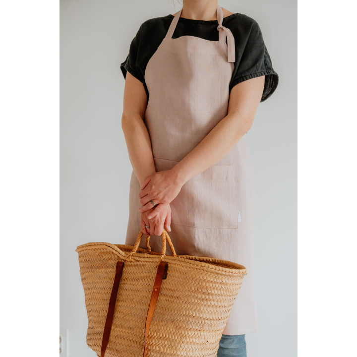 Fartuch klasyczny pudrowy róż