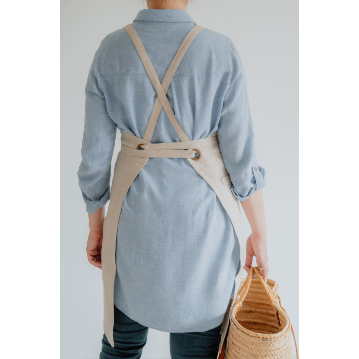 Fartuch baristy naturalny