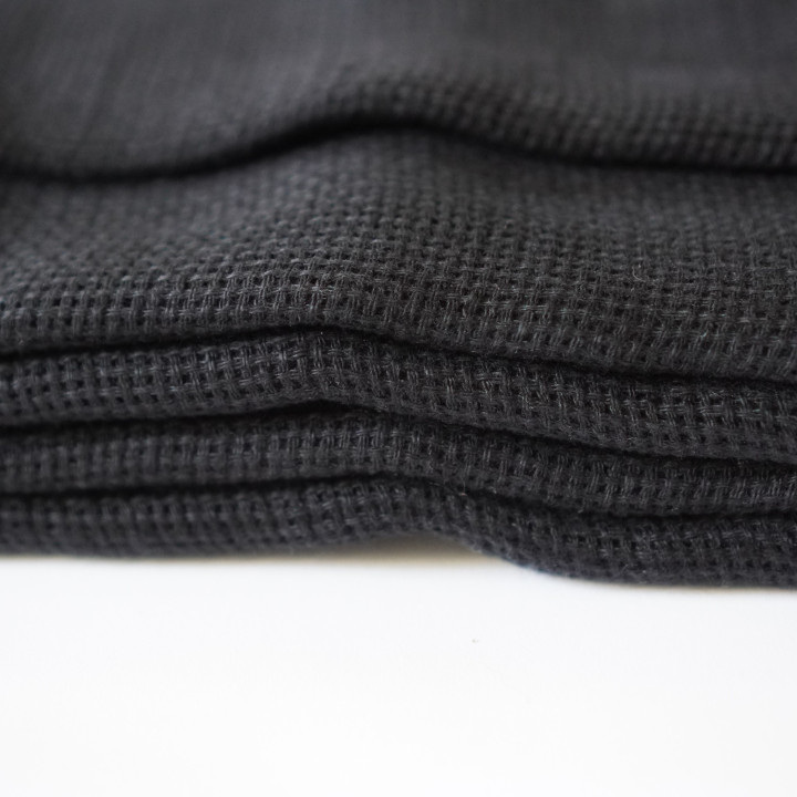 Hørtørklæde (sort)