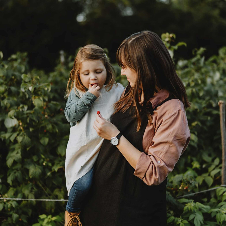 Forældre + barn sæt (naturlig)