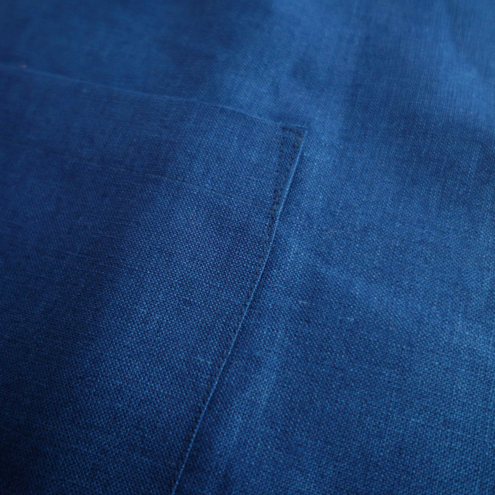 Forklæde til en tjener - Indigo farve