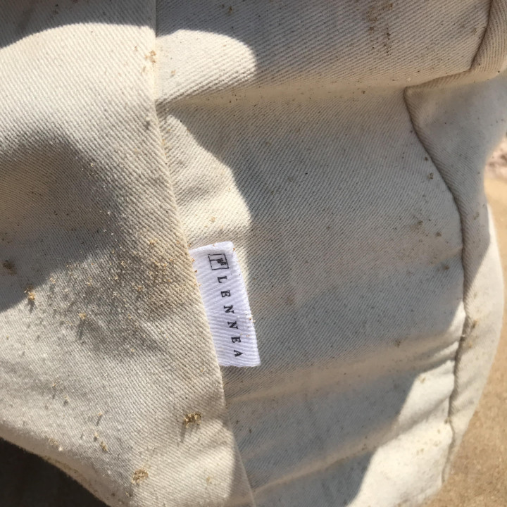 Agda bomuldstaske (naturlig) - skulder