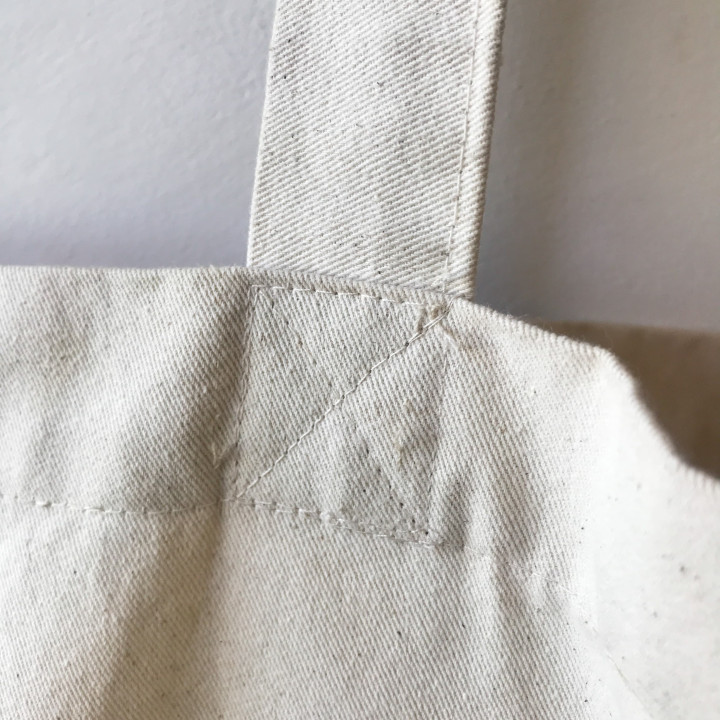 Agda bomuldstaske (naturlig) - skulder