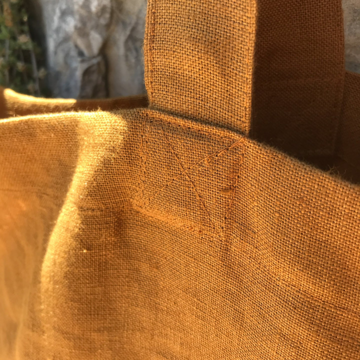 Agda hørtaske - meget rummelig og komfortabel