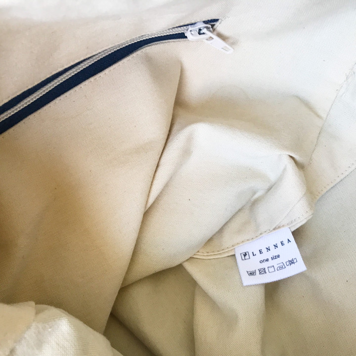 Ida linned taske (indigo) - shopper taske