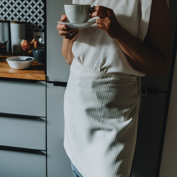 2-i-1 stofforklæde (naturlige striber)