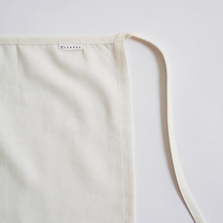 2-i-1 stofforklæde (creme)