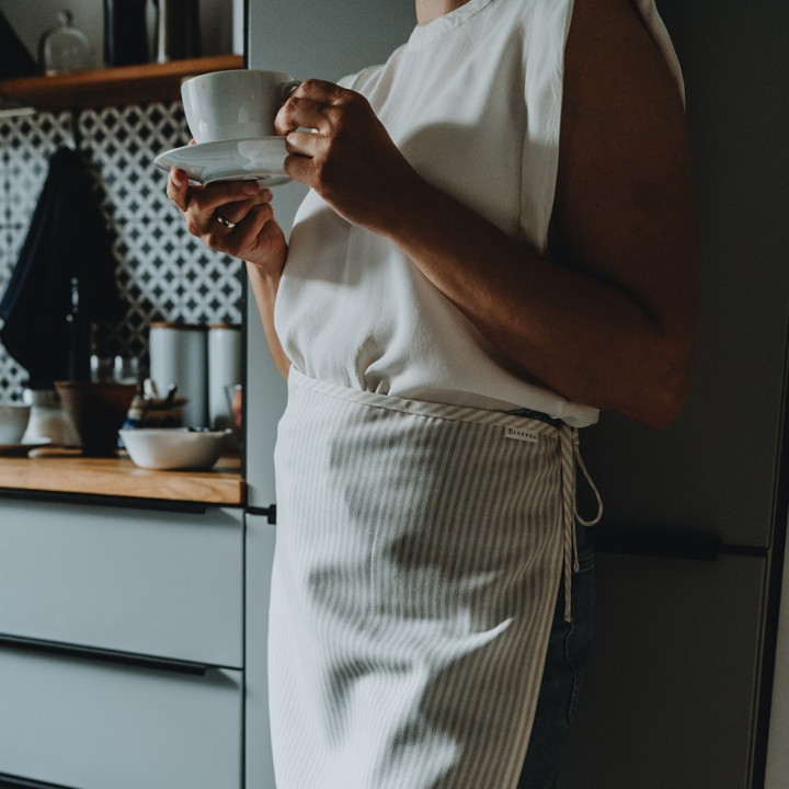 2-i-1 stofforklæde (creme)