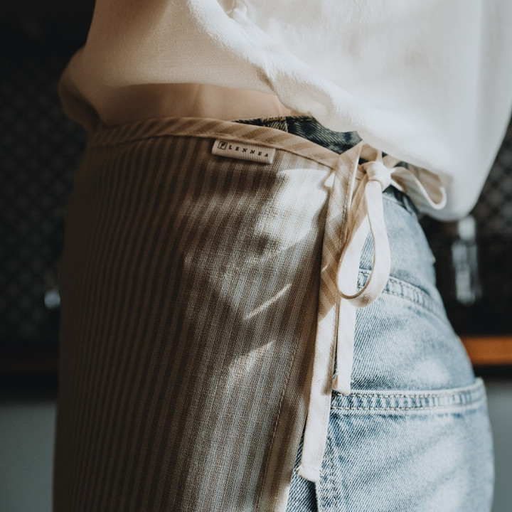 2-i-1 stofforklæde (creme)