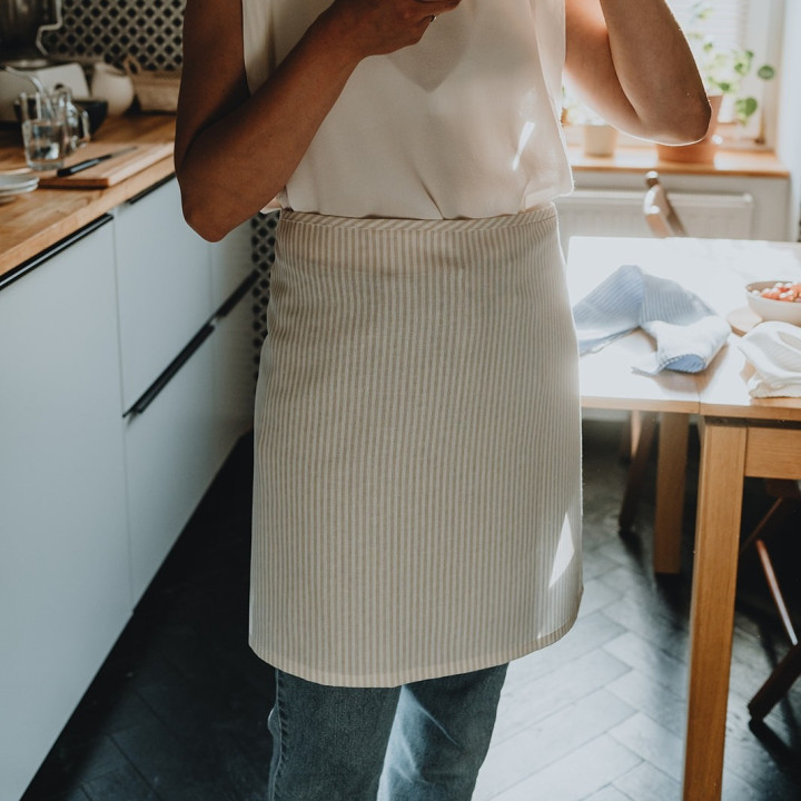 2-i-1 stofforklæde (creme)