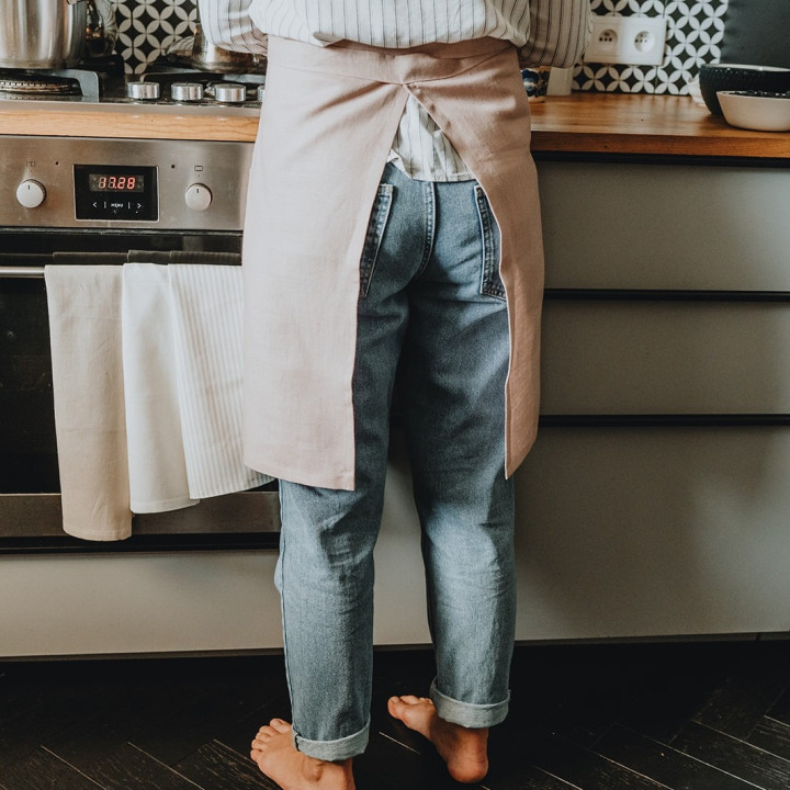 Forklæde - 100% hør - Forskellige farver