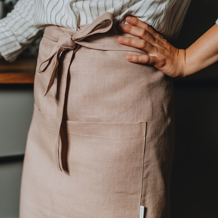 Forklæde - 100% hør - Forskellige farver